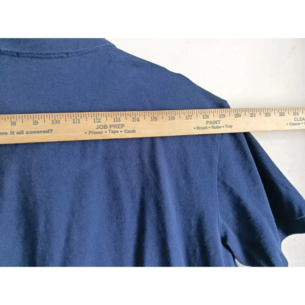 Vintage Polo Ralph Lauren Polo T Shirt Rugby Blue 90s Men’s L Size Red Pony